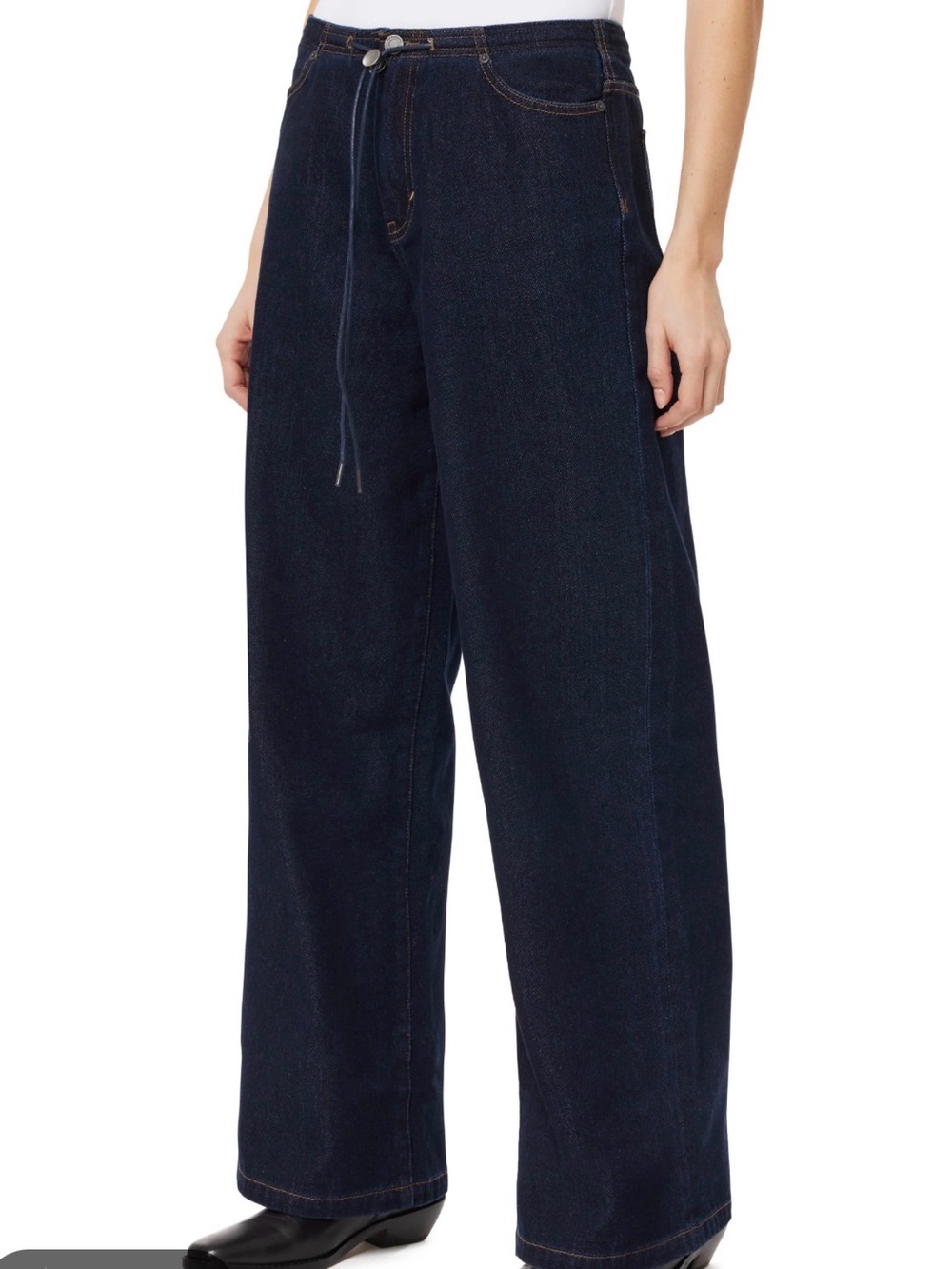 Habitual Jade Women's Dark Indigo Wide-Leg Jeans